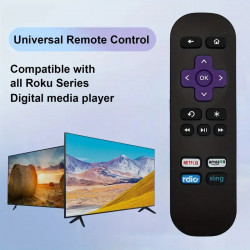 Control Remoto Compatible con ROKU 1/2/3 Express Y Premiere (No Compatible con Roku Stick)